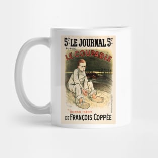 Le Journal LE COUPABLE Newspaper Cover by Poster Artist Theophile Steinlen Mug